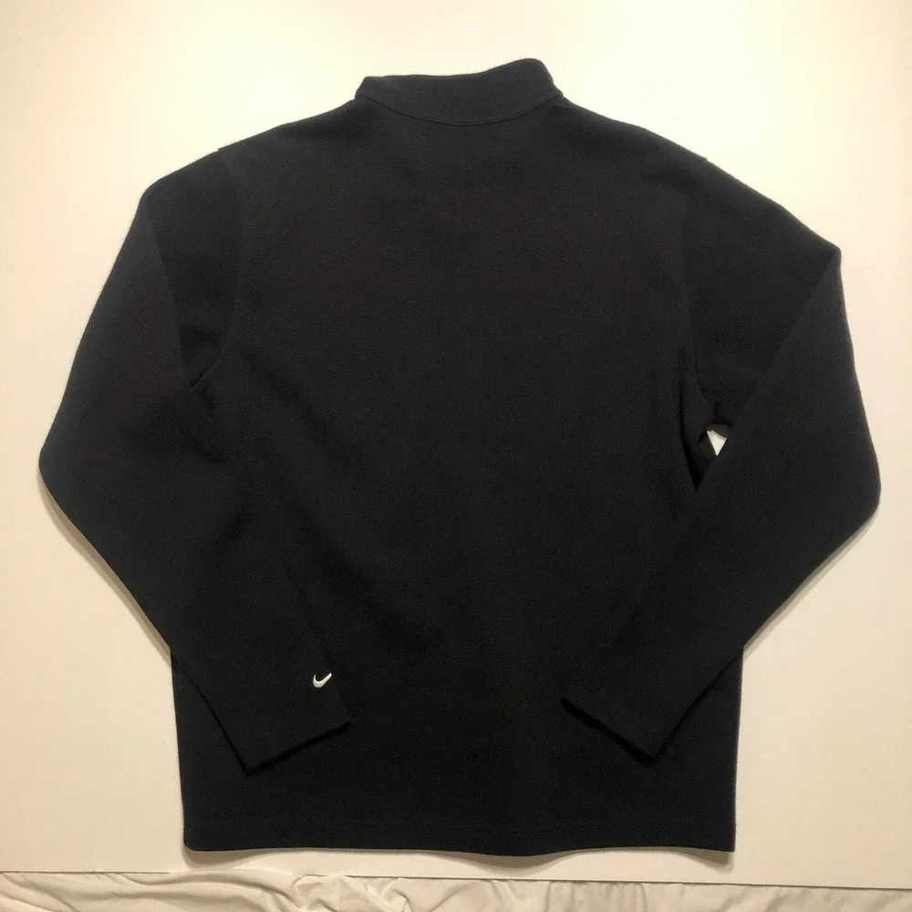 Nike Golf Techwool Quarter Zip Sweater Black Size Large